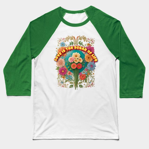 Sugar of life Baseball T-Shirt by Avocado design for print on demand